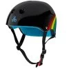 Triple 8 Sweatsaver Helmet - Black Rainbow Sparkle -Sports Scooter Shop triple 8 sweatsaver helmet black rainbow sparkle