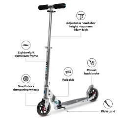 Micro Speed Scooter - Silver -Sports Scooter Shop xlHSxD c